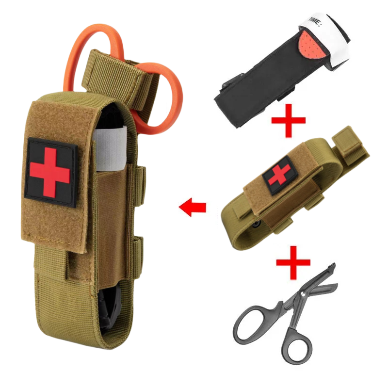 Field Dressing Kit - Outdoor First Aid Kit Tourniquet Molle