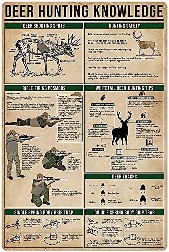 Hunting And Outdoor Shop - Funny Metal Tin Sign Deer Hunting