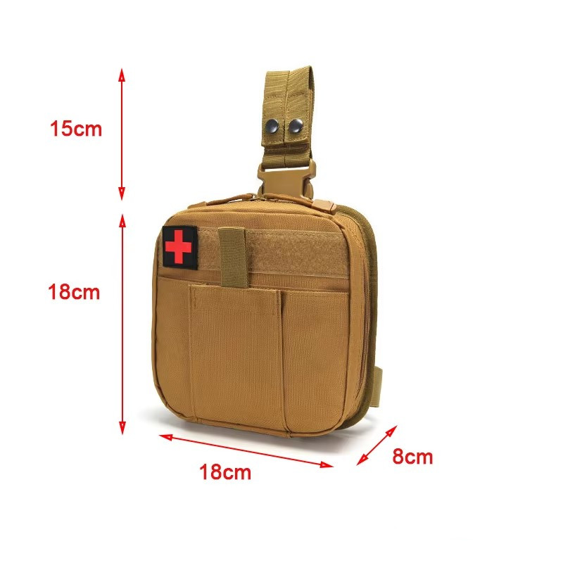 MOLLE Drop Leg Pouch Medical K - مراجعة Field Dressing Kit وسعره