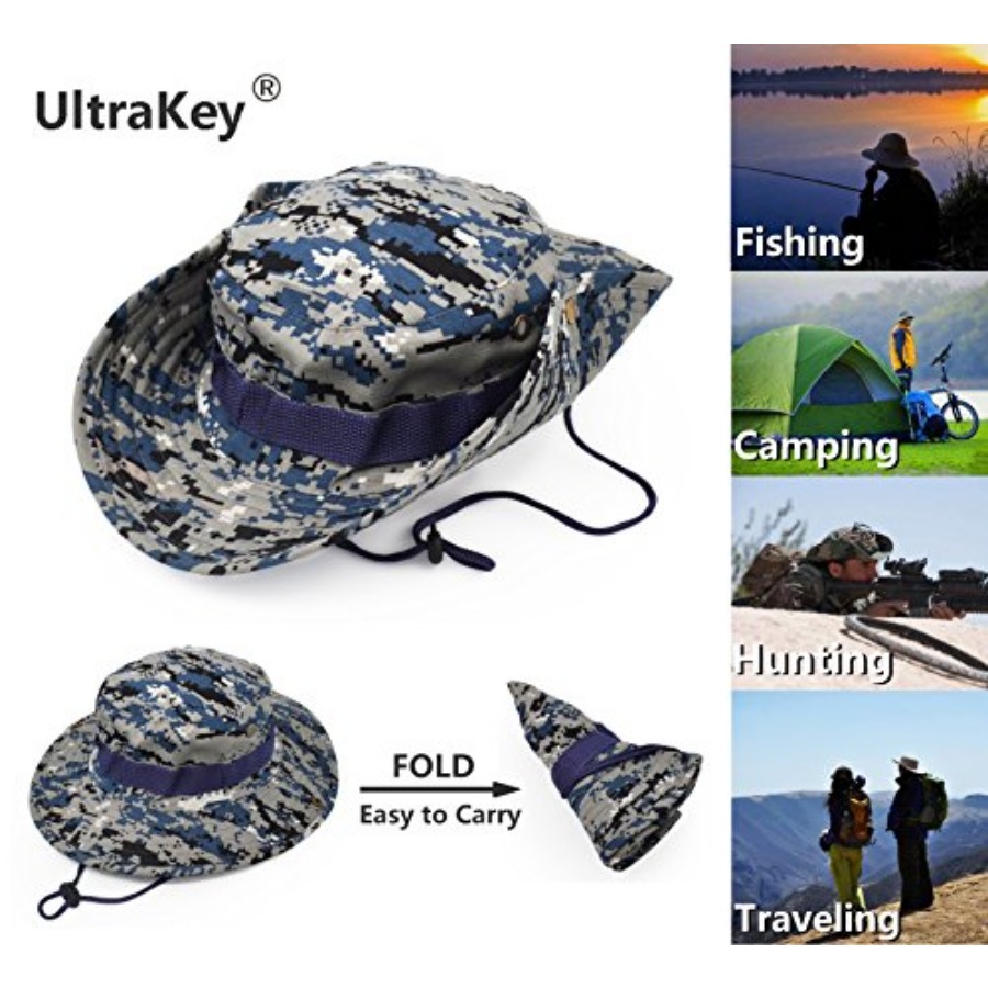 Outdoor Wide Brim Sun Protect  - مراجعة Hunting And Camping In Jungle وسعره
