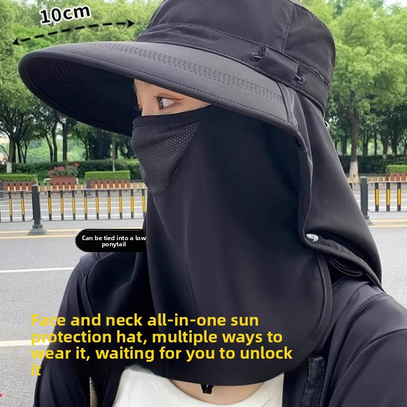 Summer Sun Hats with Face Mask - مراجعة Hunting Fishing Outdoor وسعره