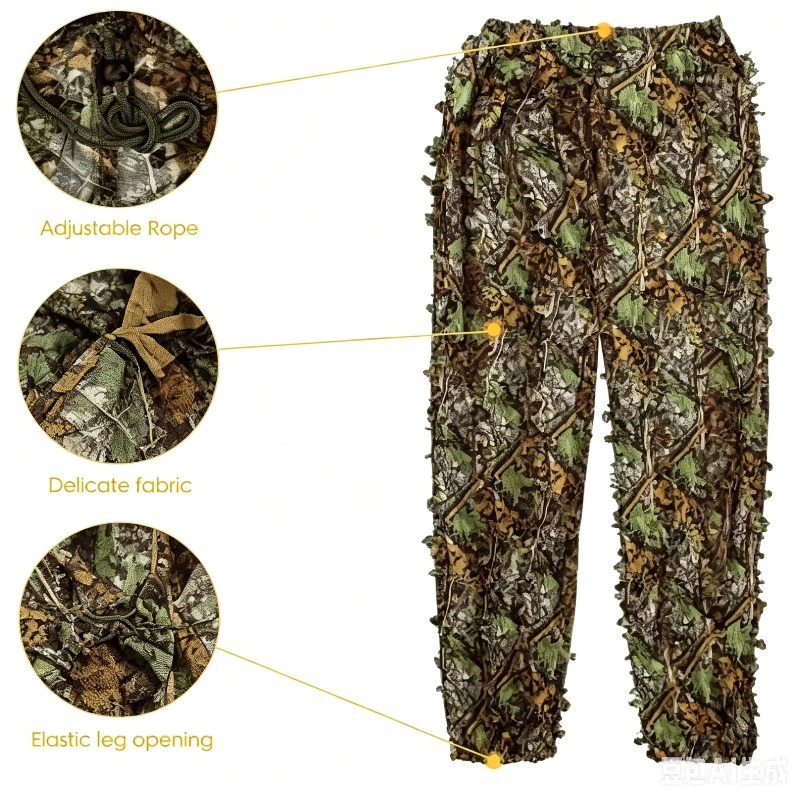 3D  Leafy Bionic Camouflage Hu - مراجعة Hunting Outdoor Clothing وسعره