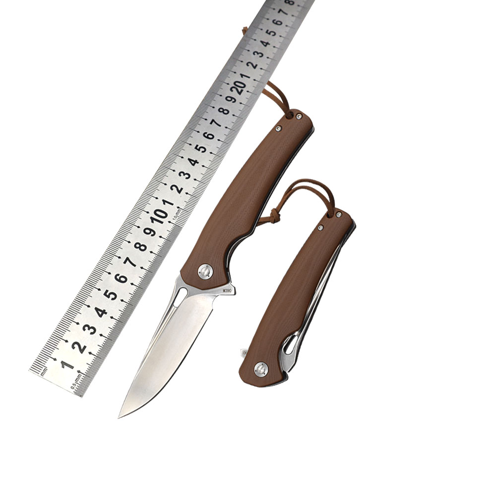 M390 Steel G10 Handle Ball Bea - مراجعة Hunting And Camping In Jungle وسعره