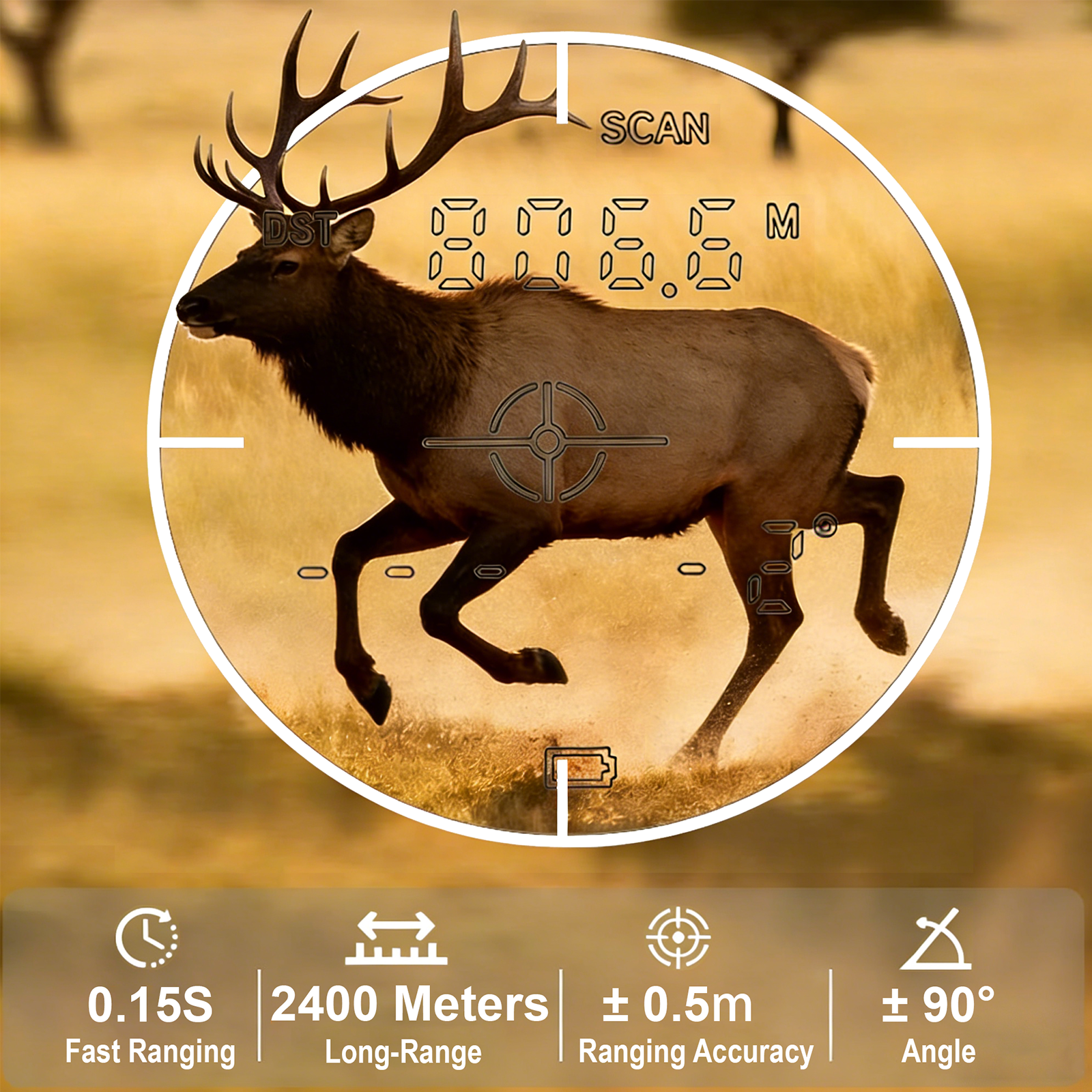BOSHIWEI 10x42 HD Laser Rangef - مراجعة Hunting Outdoor Jobs وسعره
