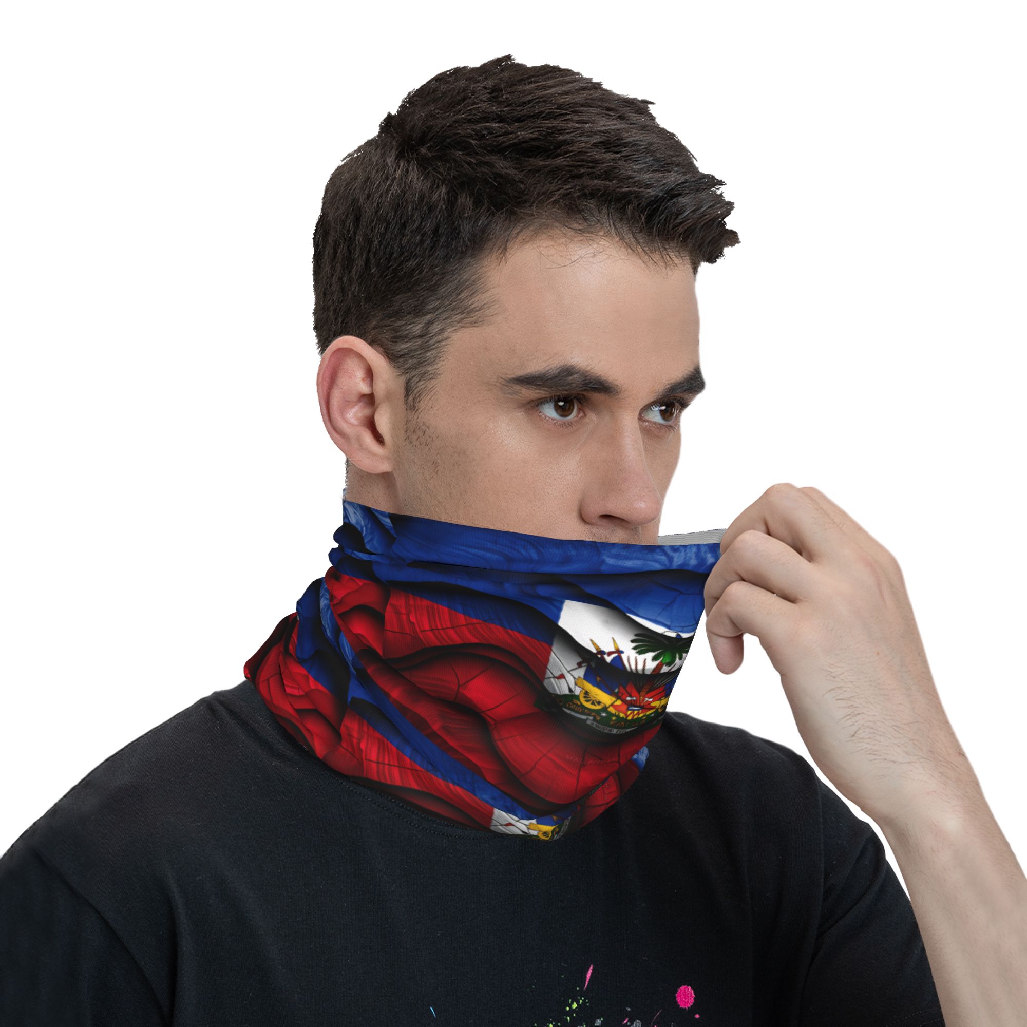 Haiti Flag Balaclava  Hunting  - مراجعة Hunting Fishing Outdoor وسعره