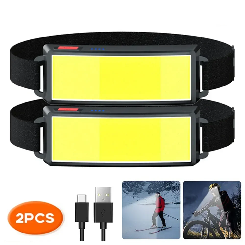 COB Portable LED Headlights Ou - مراجعة Hunting Fishing Outdoor وسعره