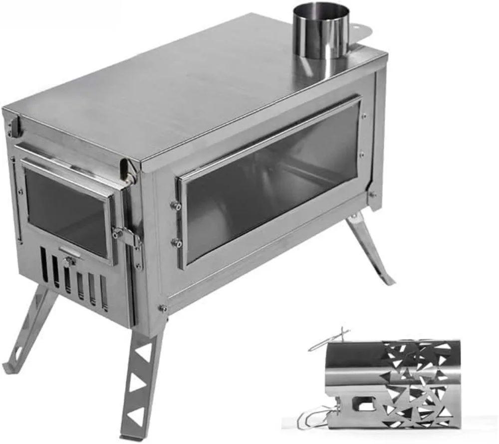 Portable Wood Burning Stove Te - مراجعة Outdoor Hunting Heater وسعره