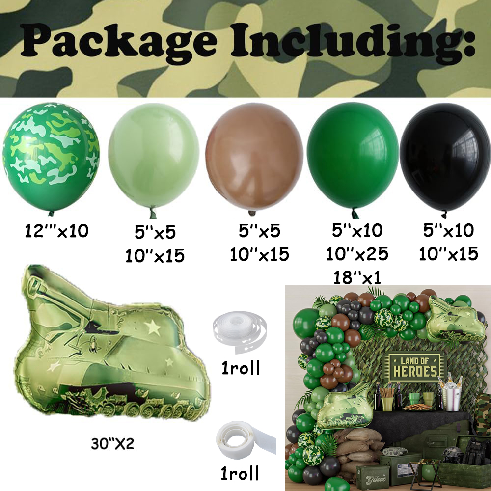 115/119pcs Green Camouflage Ba - مراجعة Hunting And Camping In Jungle وسعره