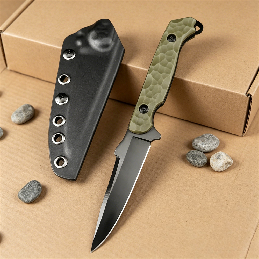 7Cr13MoV Steel Fixed Blade Hun - مراجعة Hunting And Camping In Jungle وسعره