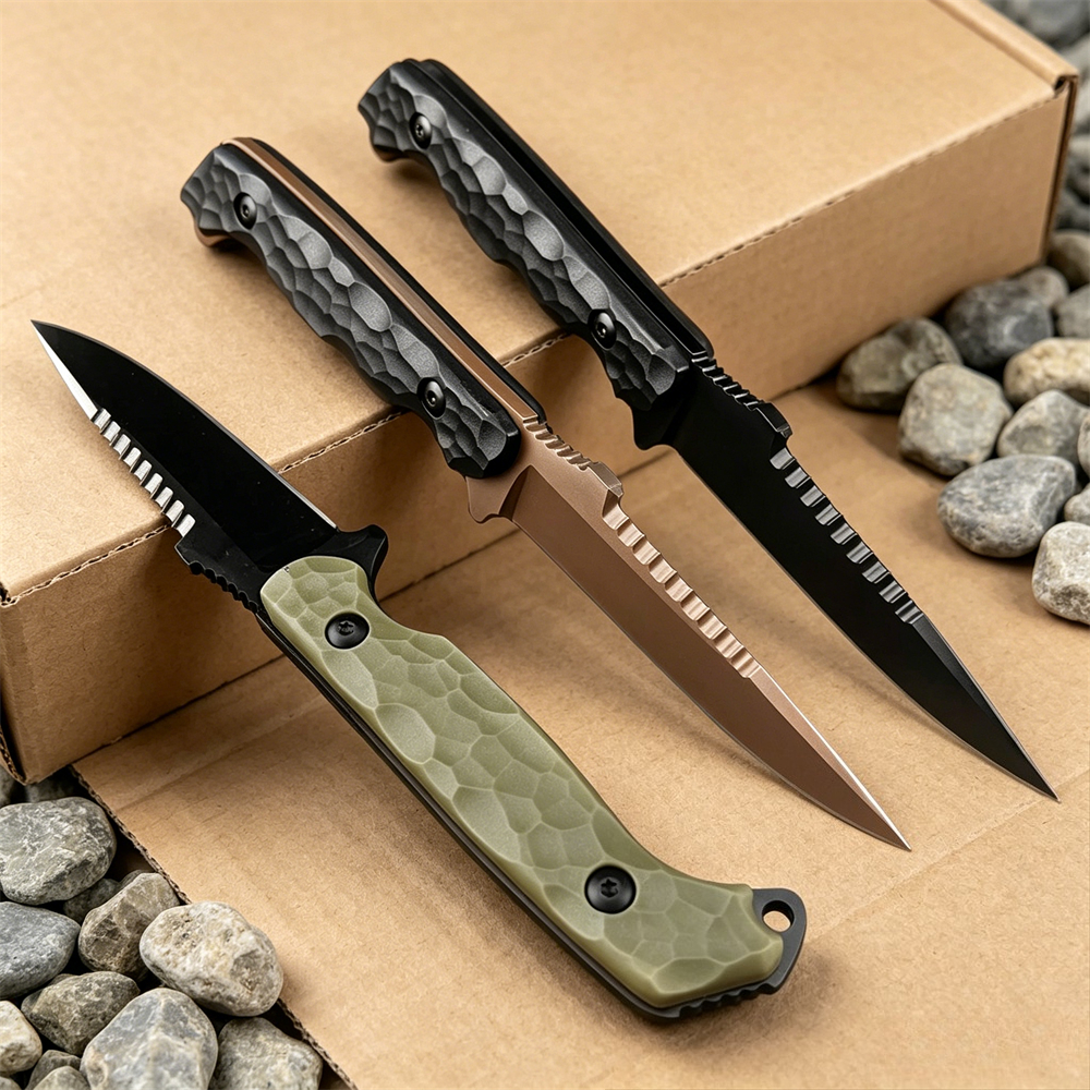 7Cr13MoV Steel Fixed Blade Hun - مراجعة Hunting And Camping In Jungle وسعره